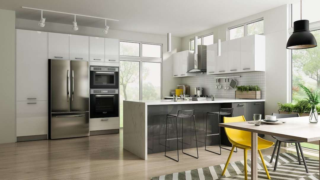 Glossy White Kitchen
