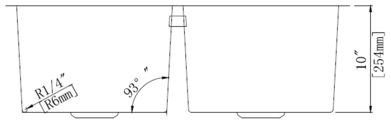 Undermount Sink RD3219D-Black Specs 2