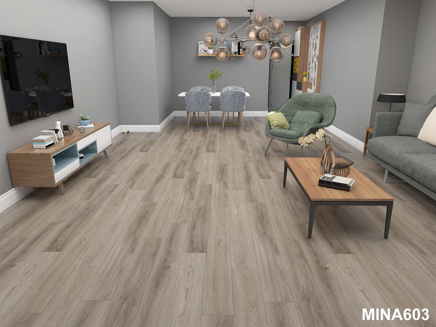 Seattle Waterproof Flooring MINA603 Installed